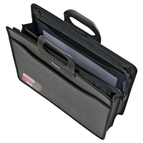 Пластиковый портфель Axent В4, 3 отделения, черный - №2