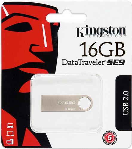 Флеш-память Kingston DataTraveler SE9 (Silver), 16GB - №2