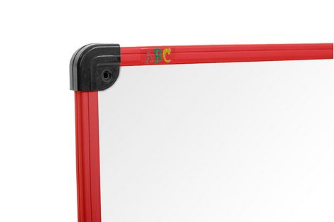 Доска магнитно-маркерная 50х90 в пластиковой рамке Эконом, красный - №2