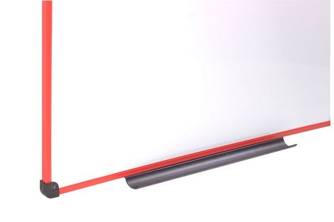 Доска магнитно-маркерная 50х90 в пластиковой рамке Эконом, красный - №3