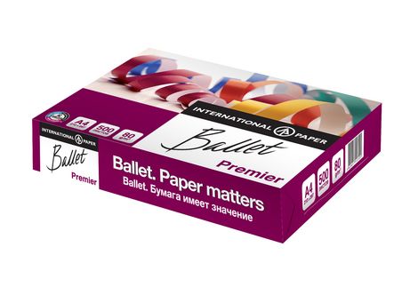 Офисная бумага Ballet Premier, А4, 80 г/м2, 500 листов - №1