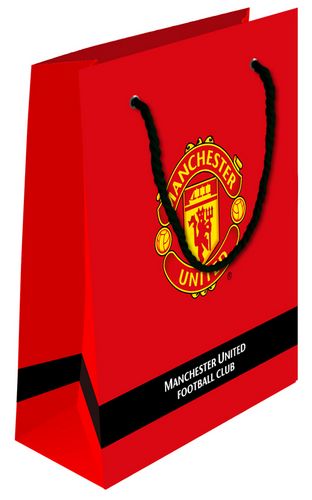 Пакет бумажный подарочный, FC Manchester United - №1