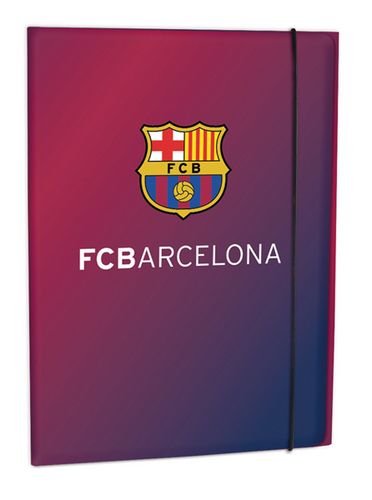 Папка картонная А4 на резинках, FC Barcelona - №1