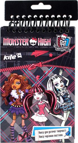 Набор открыток с бархатом + фломастеры, 8+8 шт., Monster High - №1