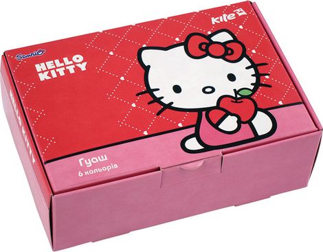 Гуашь Kite, 6 цветов, 20 мл, Hello Kitty - №1
