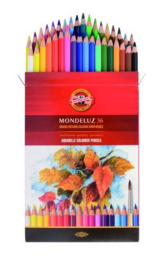 Карандаши цветные акварельные Koh-i-Noor Mondeluz, 36 цветов (3719) - №1