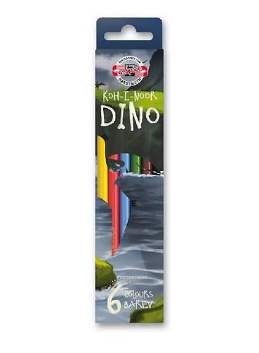Карандаши цветные "Dino", 6 цветов - №1