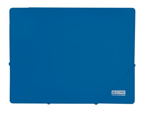 Папка на резинках Buromax JOBMAX А4, 450 мкм, синяя - №1