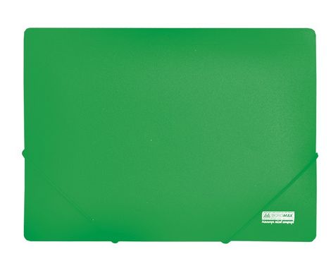 Папка на резинках Buromax JOBMAX А4, 450 мкм, зеленая - №1