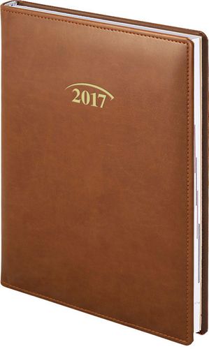 Ежедневник 2017 Стандарт Soft, коричневый - №1