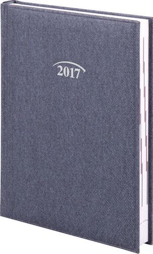 Ежедневник 2017 Стандарт Denim, серый - №1