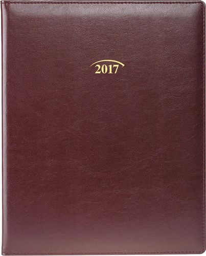 Еженедельник 2017 Бюро Soft, бордовый - №2