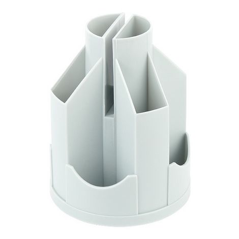 Подставка-органайзер для ручек пластиковая Axent Delta, 11 отделений, серая - №1