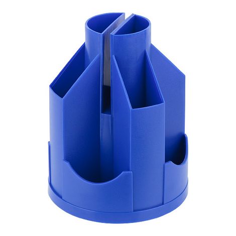 Подставка-органайзер для ручек пластиковая Axent Delta, 11 отделений, синяя - №1