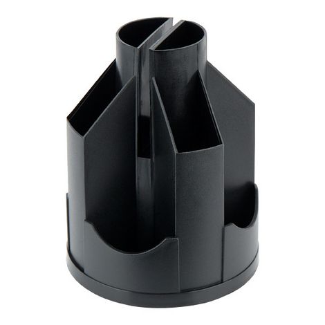 Подставка-органайзер для ручек пластиковая Axent Delta, 11 отделений, черная - №1