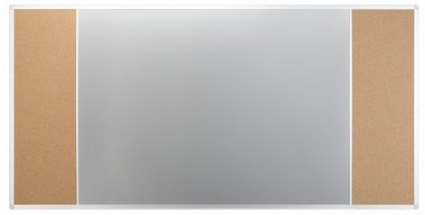 Доска комбинированная магнитно-маркерная/пробковая 2х3 UKF 100х150 см - №1