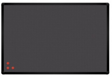 Доска магнитно-текстильная 2х3 PinMag  90x120 см, черная - №1