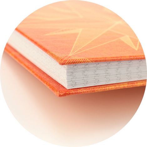 Книга записная, A4, 96 листов, клетка, оранжевая - №2