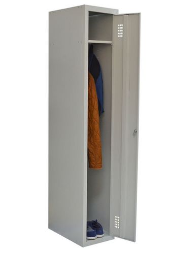 Шкаф металлический для одежды односекционный, 40 см НО 11-01-04х18х05-Ц-7035 - №3