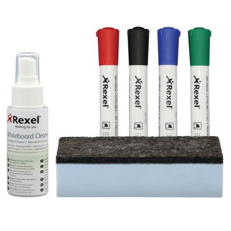 Набор аксессуаров для маркерных досок Rexel Whiteboard cleanin - №1
