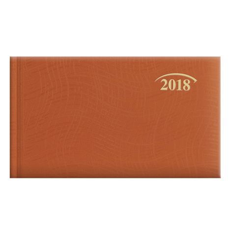 Еженедельник 2018 карманный Wave, оранжевый - №1