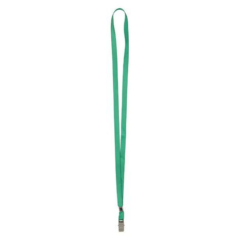 Шнурок для бейджей (с клипом), зеленый - №1