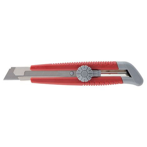 Нож канцелярский Axent, 18 мм, серо-красный - №1