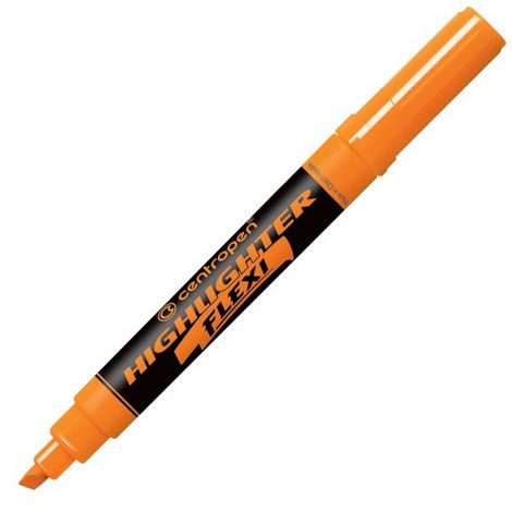Текстовый маркер Flexi 8542, Centropen, оранжевый - №1