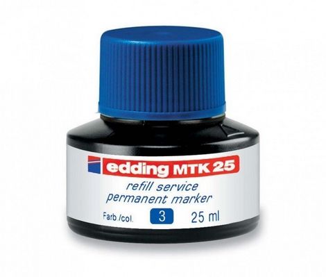 Чернила e-MTK25 для заправки перманентных маркеров, синий - №1