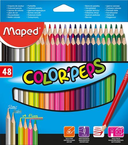 Карандаши цветные COLOR PEPS Classic, 48 цветов - №1