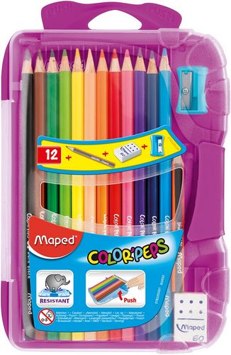 Карандаши цветные COLOR PEPS Smart Box, 12 цветов + 3 изделия - №2