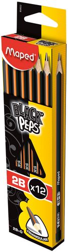 Карандаш графитный BLACK PEPS, 2B - №2