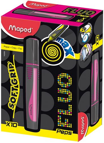 Текстовый маркер FLUO PEPS Max, Maped, розовый - №2