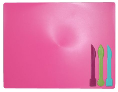 Доска для пластилина ZiBi 18х25 см, 3 стека, розовая - №1