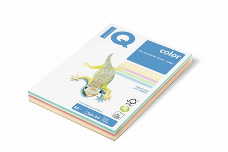 Набор бумаги офисной цветной IQ Pastel RB01 А4, 80 г/м2, 250 листов, ассорти - №1