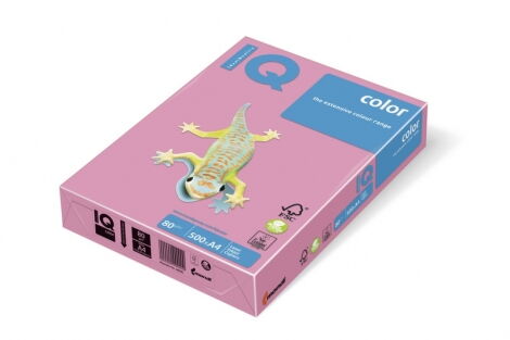 Бумага офисная цветная IQ Pastel OPI74 А4, 80 г/м2, 500 листов, розовый фламинго - №1