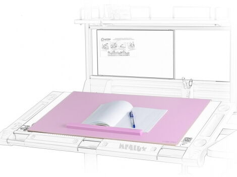 Подкладка для письма Mealux PAD-01 Р NEW 600х400 мм, розовая - №1