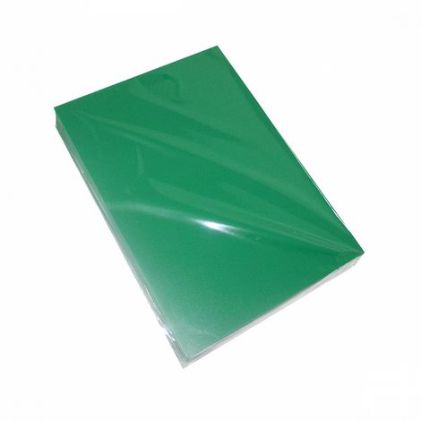 Обложки А4 пластиковые непрозрачные "песок" 400 мк, зеленые, 100 шт. - №2