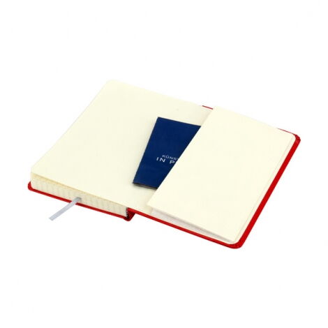 Книга записная Partner Lux, 125х195 мм, 96 листов, клетка, красный - №6