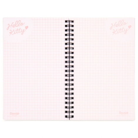 Блокнот на пружине, А5-, 80 листов, клетка, пластиковая обложка, Hello Kitty - №2