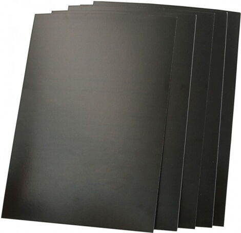 Обложки А4 картонные "глянец" Капитал 250г, черные, 100шт. - №1