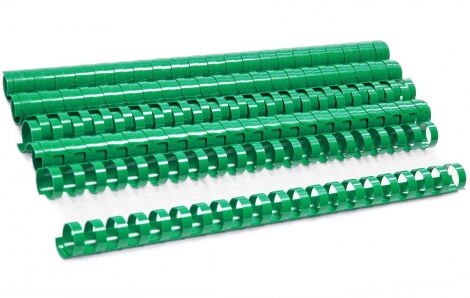 Пластиковая пружина 16 мм, зеленая, 100 шт - №1