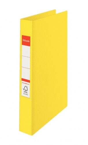 Папка-регистратор Esselte А4, 2 кольца, 25мм, желтый - №1
