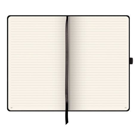 Книга записная Brunnen Компаньйон А5, 192 листа, линия, черная - №3