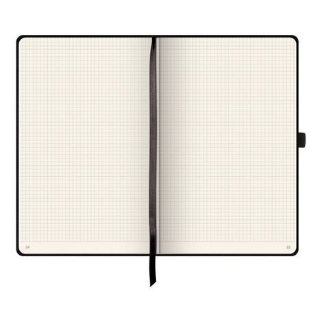 Книга записная Brunnen Компаньйон А5, клетка, черная - №3
