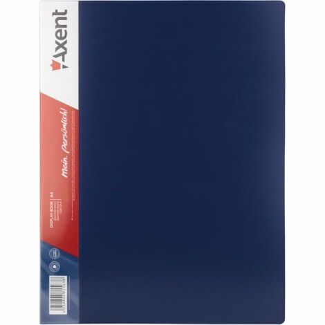 Папка с 100 файлами Axent A4, синяя - №1