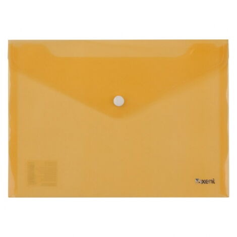 Папка-конверт на кнопке Axent А5, 180 мкм, оранжевая - №1