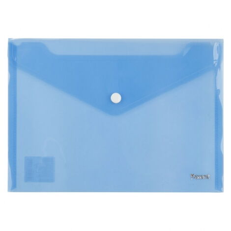 Папка-конверт на кнопке Axent А5, 180 мкм, синяя - №1