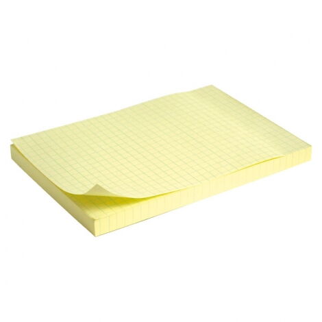 Бумага для заметок Delta 100x150 мм, 100 листов, с клейким слоем, желтая - №1