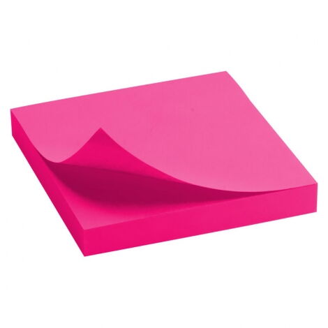 Бумага для заметок Delta 75x75 мм, 100 листов, с клейким слоем, розовая - №1